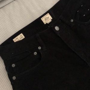 Men’s black Corduroy pants from  JCrew.